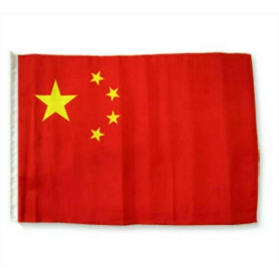 PURELY- 12X18 12"X18" China Sleeve Flag Boat Car Garden 100D