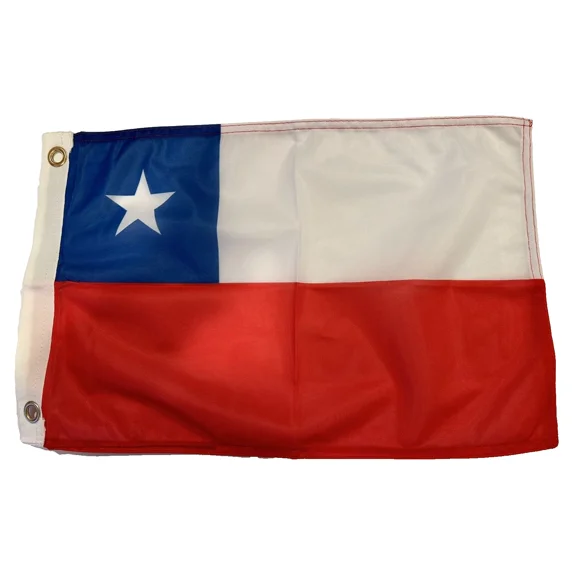 PURELY- 12X18 12"X18" Country Of Chile Flag Boat Car Garden 2 Grommets Bx40