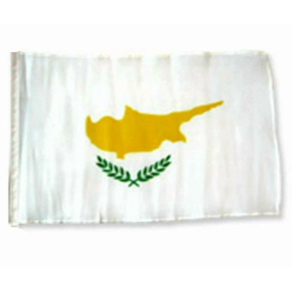 PURELY- 12X18 12"X18" Cyprus Sleeve Flag Boat Car Garden 100D