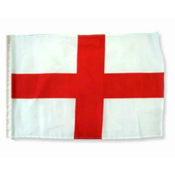 PURELY- 12X18 12"X18" England St. George Cross Sleeve Flag Boat Car Garden 100D