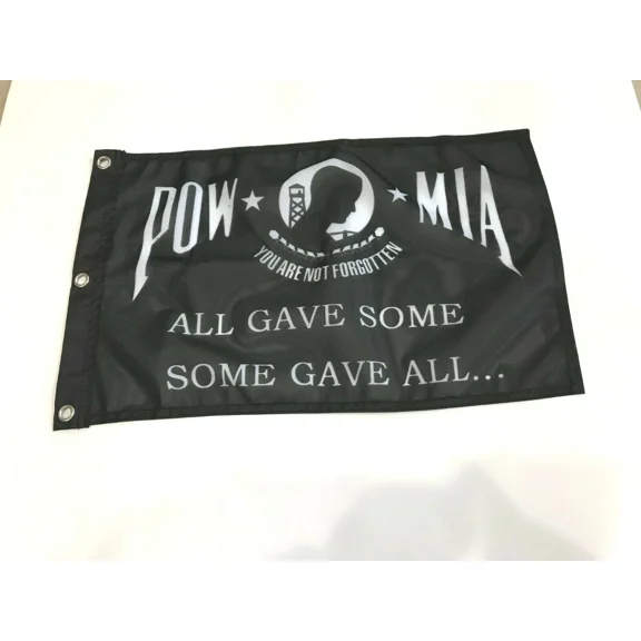 PURELY- 12X18 12"X18" Powmia Prisoner Of War Sleeve Flag Boat Car Garden-On Sale!42