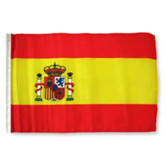 PURELY- 12X18 12"X18" Spain Sleeve Flag Boat Car Garden 100D