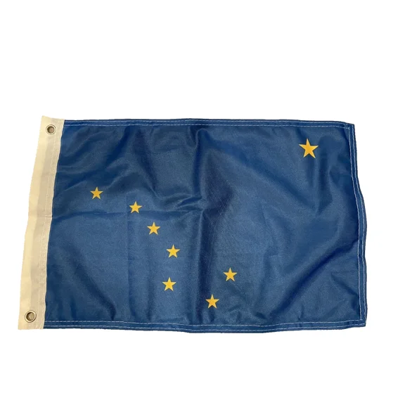 PURELY- 12X18 12"X18" State Of Alaska Grommets Flag Boat Car Garden-On Sale!10,Bx29