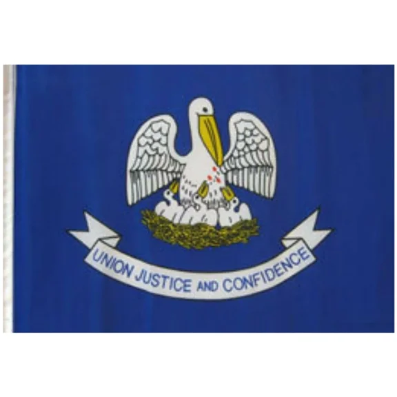 PURELY- 12X18 12"X18" State Of Louisiana Sleeve Flag Boat Car Garden 100D