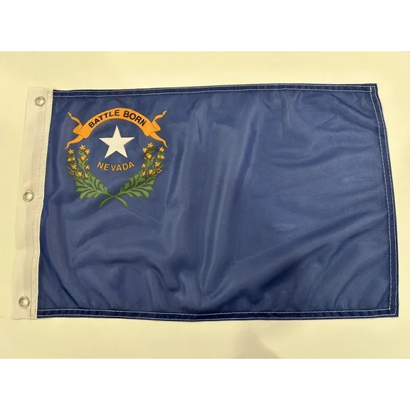 PURELY- 12X18 12"X18" State Of Nevada Polyester Flag Boat Car Garden Grommets -2