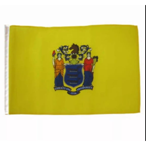 PURELY- 12X18 12"X18" State Of New Jersey Sleeve Flag Boat Car Garden 100D