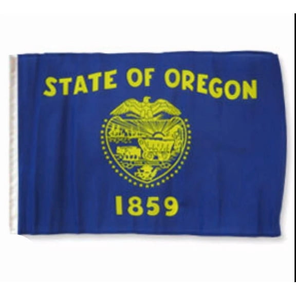 PURELY- 12X18 12"X18" State Of Oregon Sleeve Flag Boat Car Garden