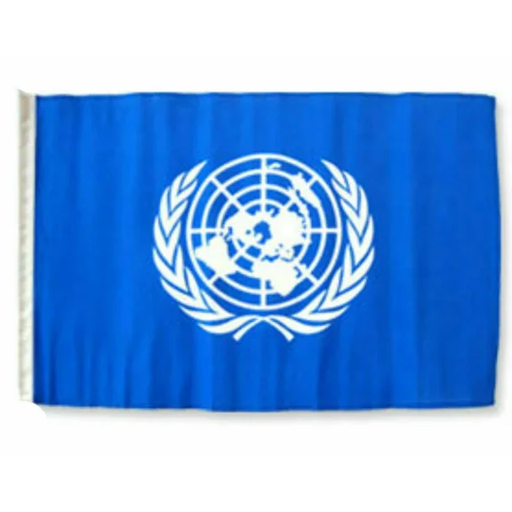 PURELY- 12X18 12"X18" United Nations Sleeve Flag Boat Car Garden