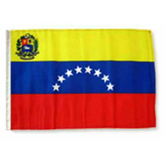 PURELY- 12X18 12"X18" Venezuela 8 Star Sleeve Flag Boat Car Garden 100D