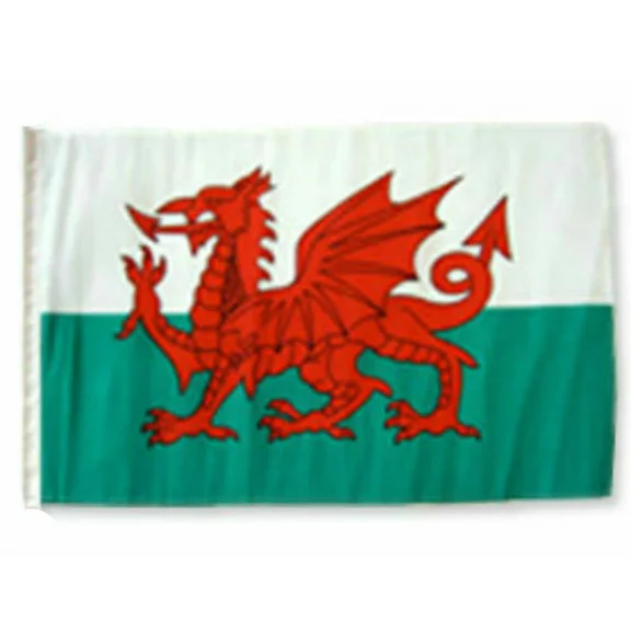 PURELY- 12X18 12"X18" Wales Sleeve Flag Boat Car Garden 100D