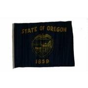 PURELY- 12X18 Inch State Of Oregon 2Ply Double Sided Sleeve Flag Boat Car Garden
