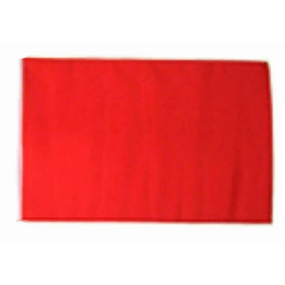PURELY- 12X18 Solid Red Plain Flag 12'X18' Sleeved Sleeve Garden Pole 100D