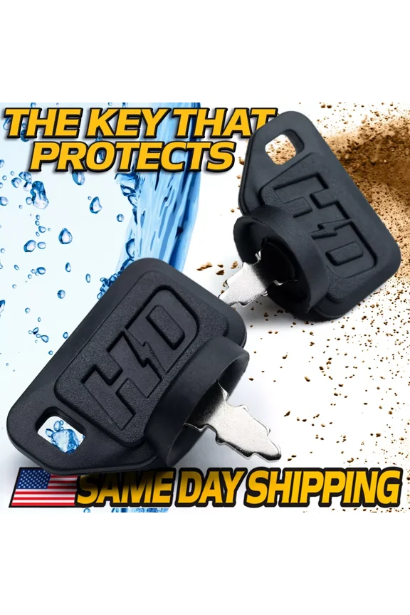 - (2 Pack) Ignition Key Fits Poulan, Power King Indak Pp60008, 03-2028 Tractor