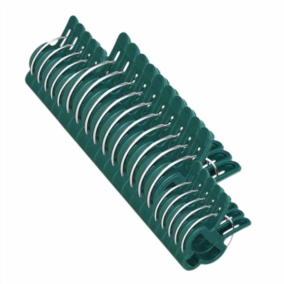PURELY- 20 Pcs 25Mm Garden Plant Support Clips Tomato And Veggie Trellis Twine