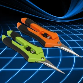 PURELY- 2Pcs Plant Stems Branches Micro-Tip Straight Curved Pruning Shears Garden Pruner
