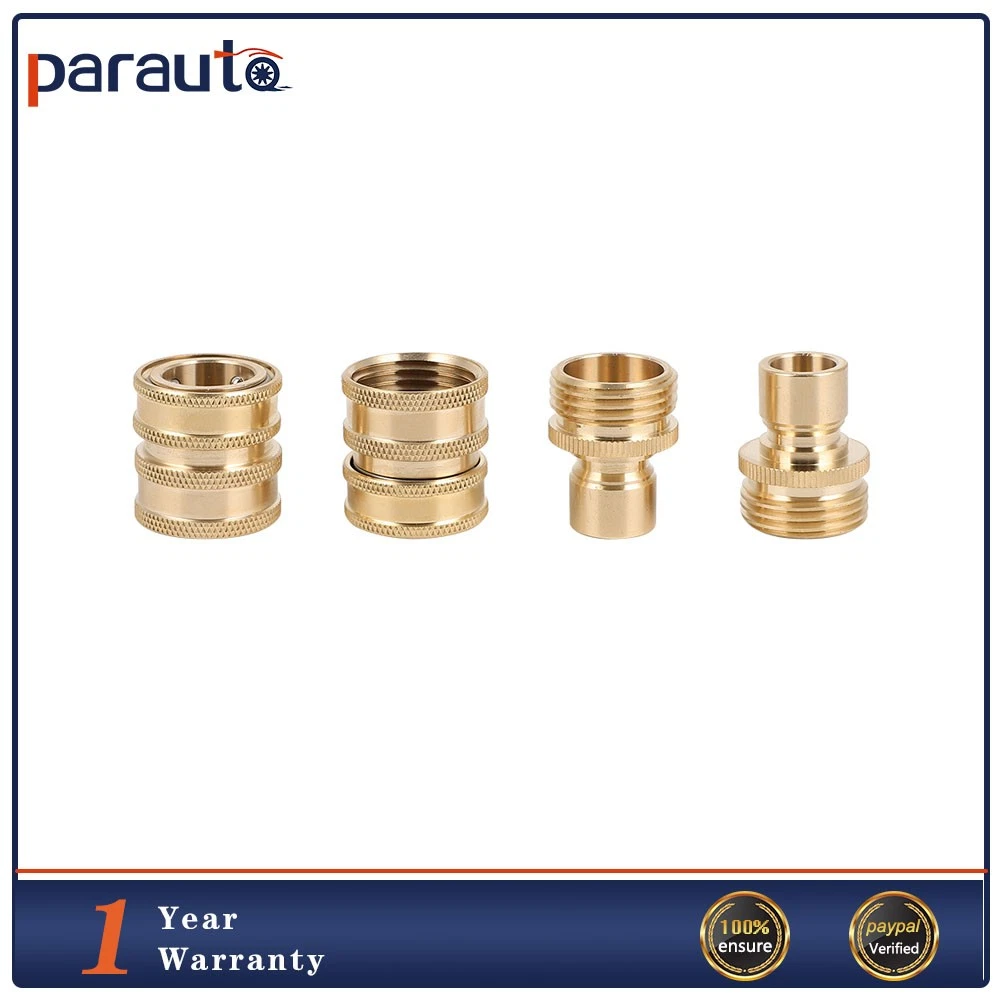 PURELY- 3/4" Garden Hose Quick Connect Water Hose Fit Brass Female Male Connector 2Pcs