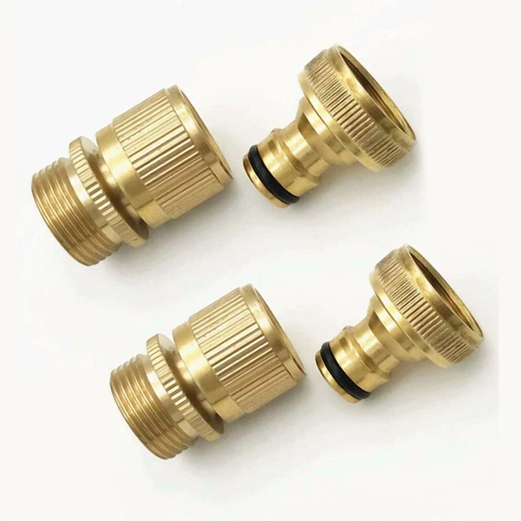 PURELY- 3/4" Garden Hose Quick Connect Water Hose Fit Brass Female Male Connector Set Us