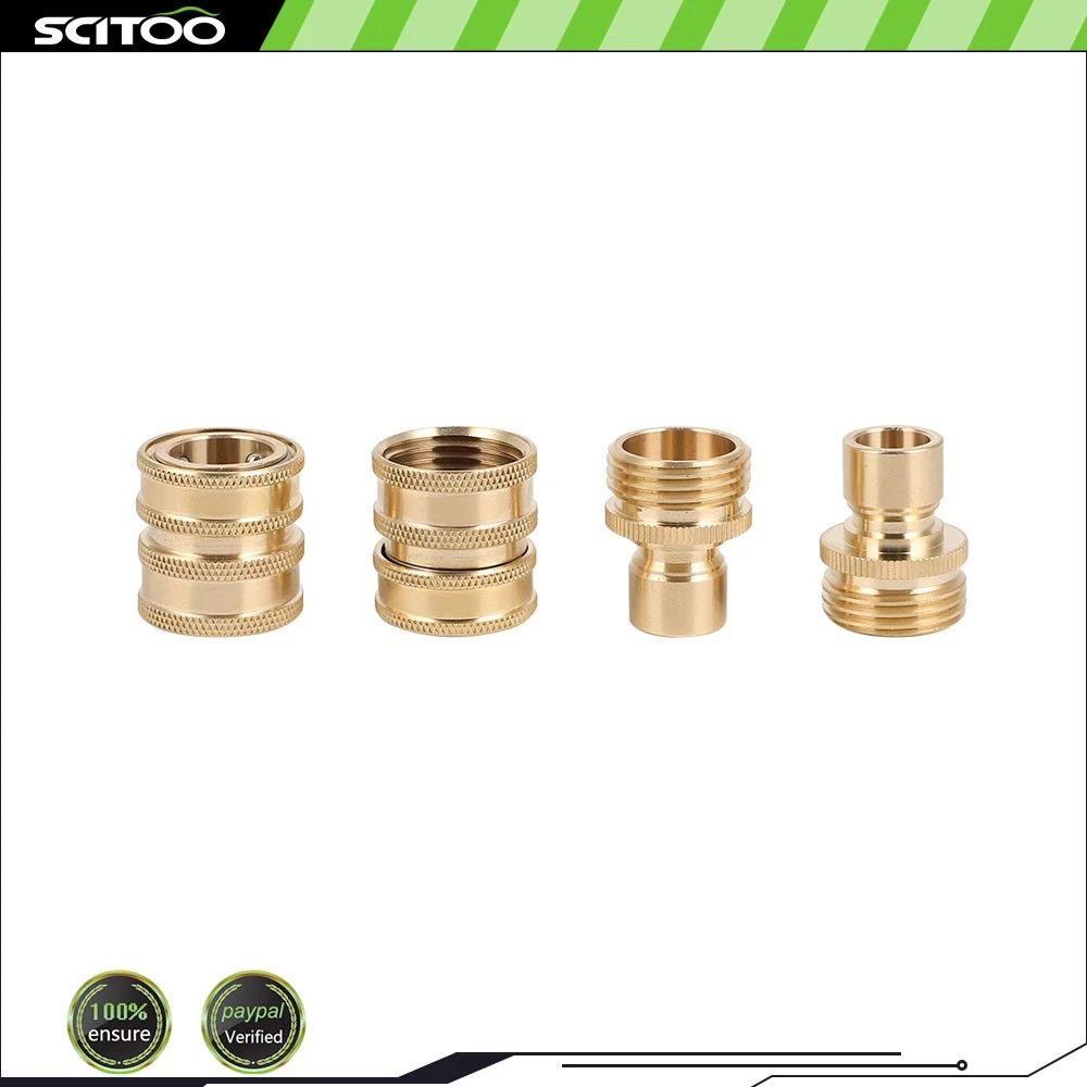 PURELY- 3/4" Garden Hose Quick Connect Water Solid Brass Female Male Connector Set New