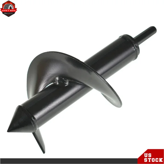 PURELY- 3'' 7'' Auger Drill Bit Black Garden Plant Flower Bulb Rapid Planter Spiral