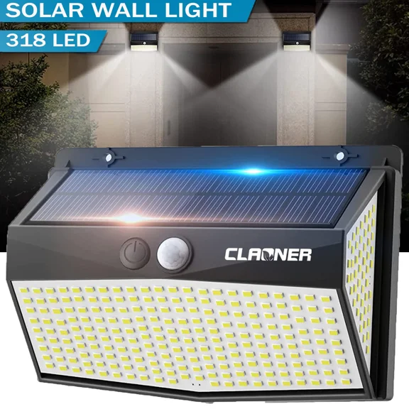 PURELY- 318 Led Solar Powered Motion Sensor Light Outdoor Garden Wall Security Lamp Ip65