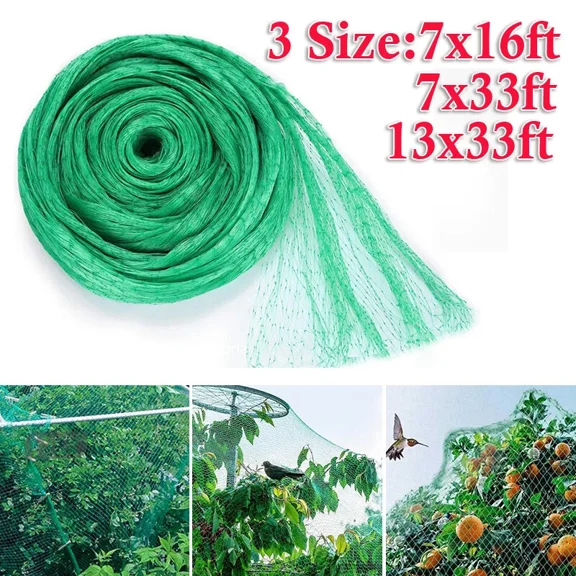 PURELY- 33Ft Anti Bird Netting Pond Net Protection Tree Crops Plants Fruits Garden Mesh