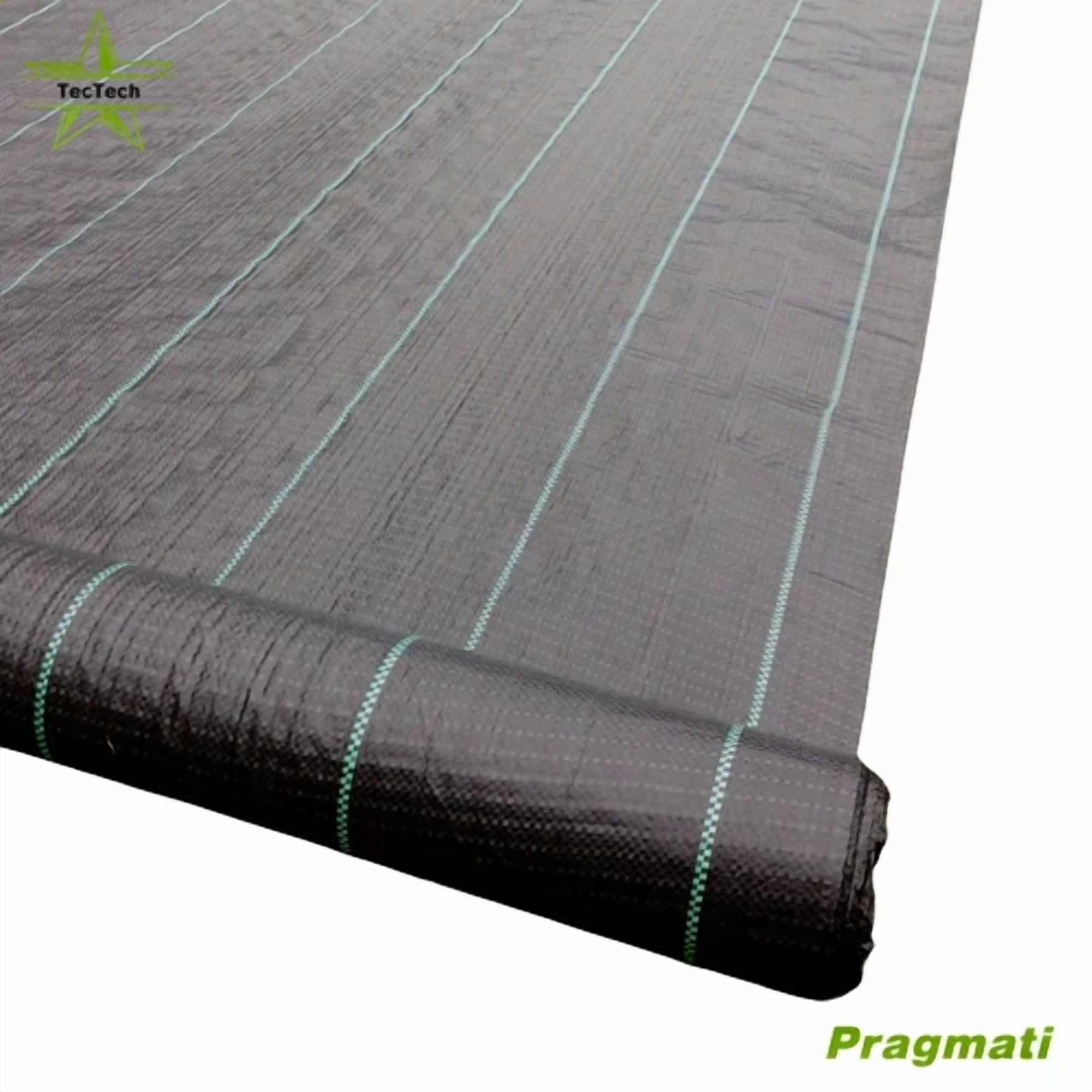 PURELY- 4×16Ft Weed Barrier Garden Landscape Fabric Woven Ground Cover 3.2Oz