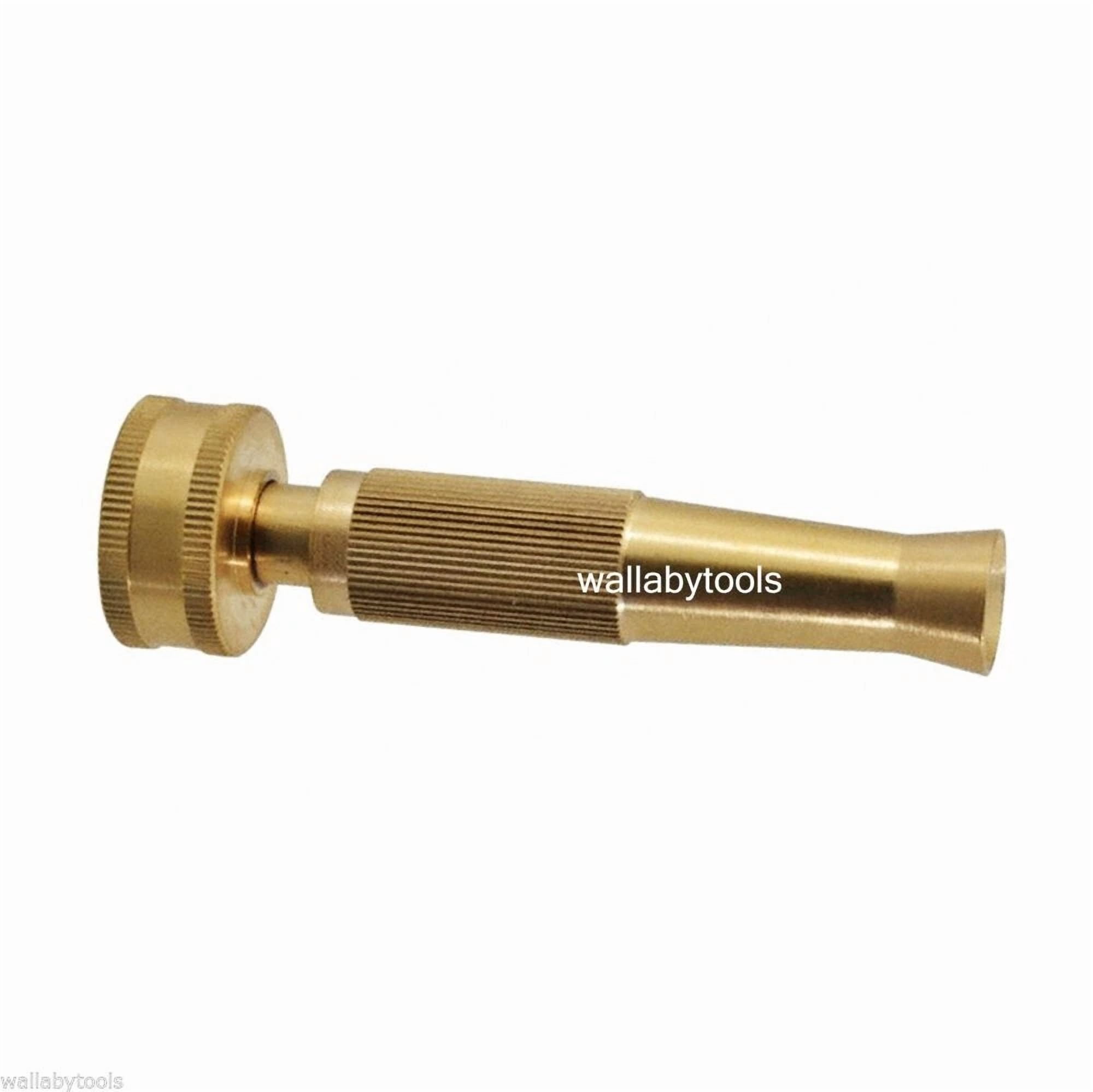 PURELY- 4" Solid Brass 3/4" Fitting Hose Nozzle High Pressure Adjustable Car Wash Garden