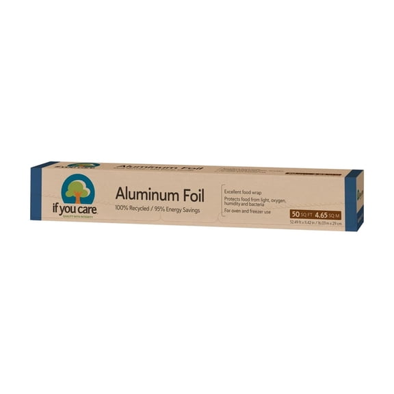 PURELY- 50 Sq Ft Aluminum Food Wrap Pack Of 1 Eco Friendly Recyclable Foil
