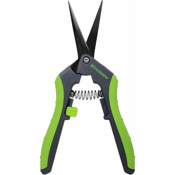 PURELY- 6.5" Curved Pruning Shears For Gardening, Sharp Plant Trimming Scissors For Prec