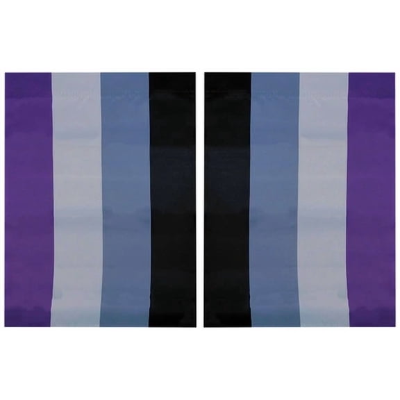PURELY- Asexual Pride 12.5X18 Double Sided Polyester Sleeve Garden Flag