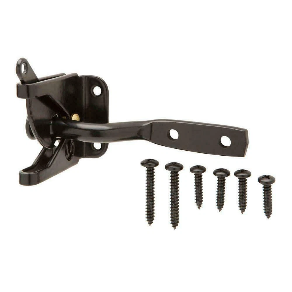 PURELY- Backyard Fence Garden Gate Door Latch Self-Latching Lock Swinging Door Hardware