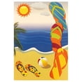 thumbnail image 1 of PURELY- Beach Flip Flops Garden Flag 12"X18" Summer Beach Decorative Flag Designer Flag, 1 of 1