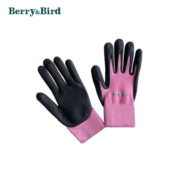 PURELY- Berry&Bird Gardening Gloves Outdoor Work Gloves For Garden Planting (A Pair)