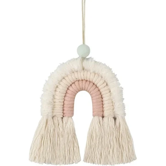 PURELY- Boho Garden Macrame Rainbow Charm - Essential Oil Diffuser For Cars, Baby Nurser