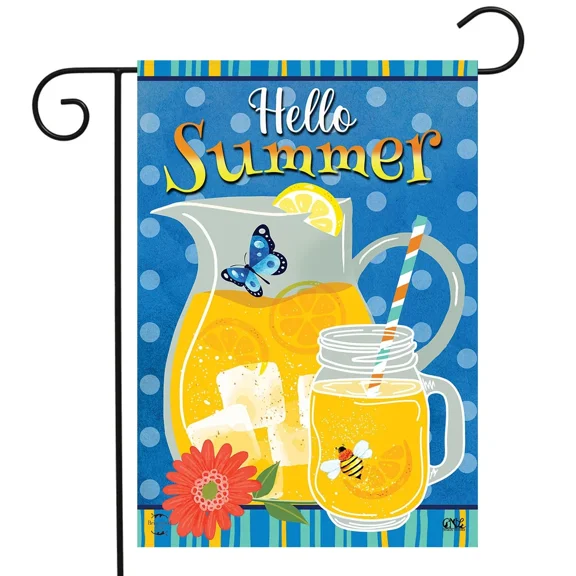 PURELY- Briarwood Lane Hello Summer Lemonade Garden Flag