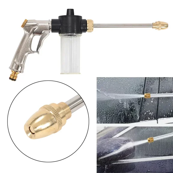 PURELY- Car High Pressure Power Gun Water Spray Garden Hose Nozzle Pipe Washer Tool New