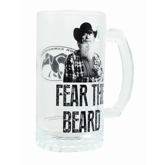 PURELY- Duck Commander Si Fear The Beard Clear Beer Mug