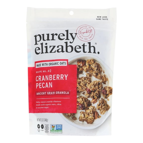PURELY ELIZABET - Healthy Cranberry Pecan Ancient Grain Granola - 12 OZ, Case of 6