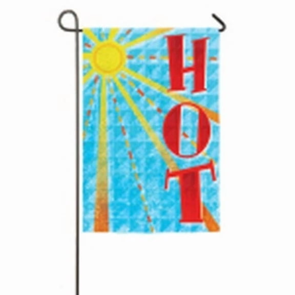 PURELY- Fotm June Hot 14S3006 Evergreen Suede Garden Flag 12.5" X 18"