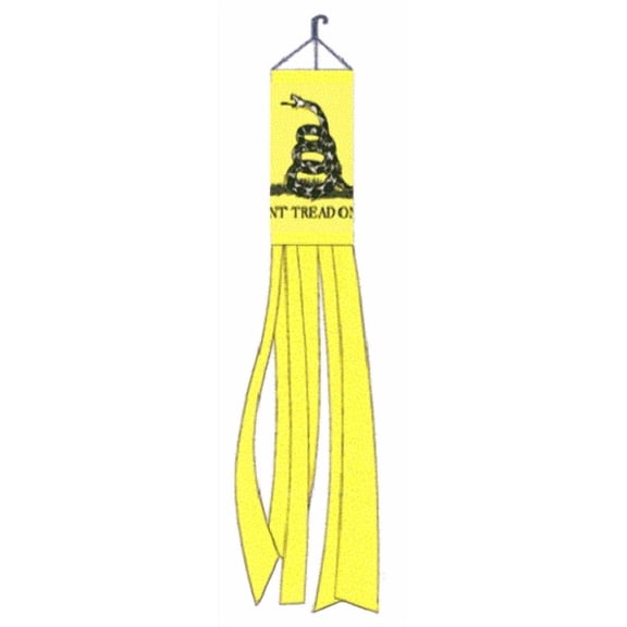 PURELY- Gadsden Snake Windsock Polyester 60 Inch Outdoor Garden Wind Sock Decoration