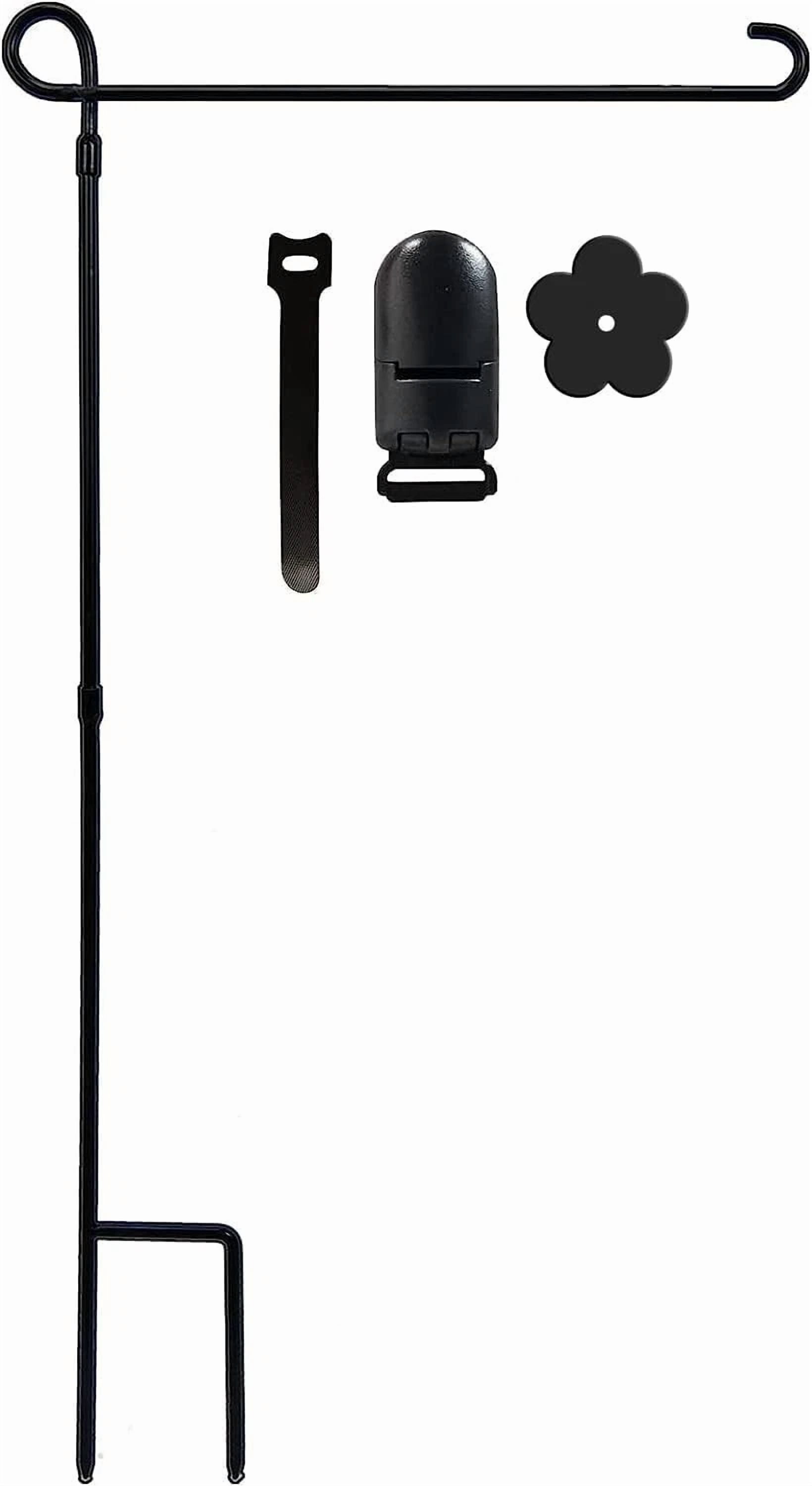 PURELY- Garden Flag Holder Stand,Premium Yard Flag Holder Weather-Proof Metal