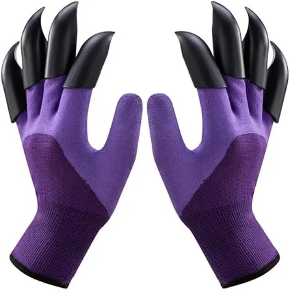 PURELY- Garden Gloves With Claws For Digging Durable Claw Gardening Gloves For Yard Work