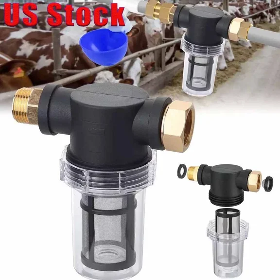 PURELY- Garden Hose Inlet Filter Inline Water Pressure Washer Washing Machine Sediment.