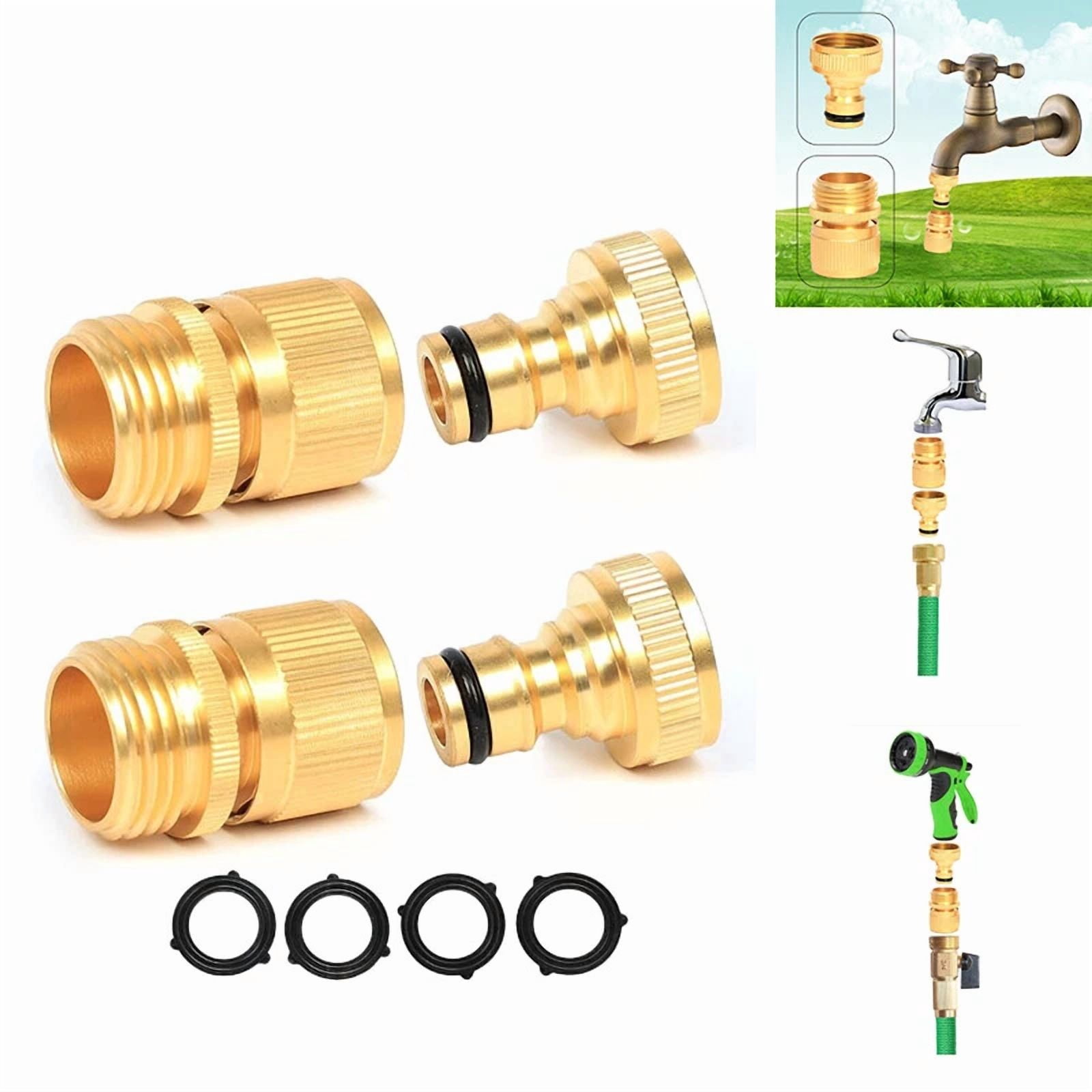 PURELY- Garden Watering Hose Pipe Connectors - 2 Sets Water Hose Quick Connect Fittings