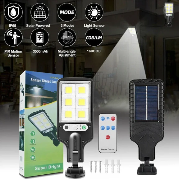 PURELY- Garden Yard Solar Street Light Waterproof Pir Motion Sensor Security Lighting