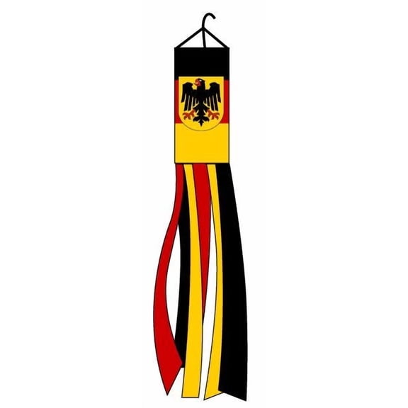 PURELY- Germany Eagle Windsock Polyester 60 Inch Outdoor Garden Wind Sock Decoration
