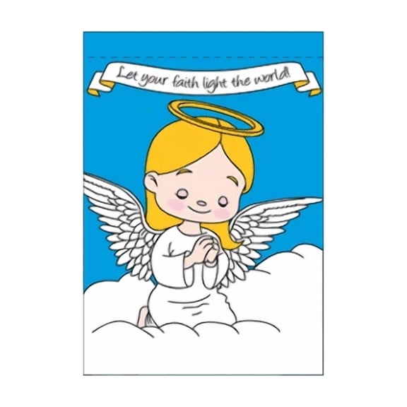 PURELY- Girl Angel Flag 28X40In Angel Praying Garden Flag Let Your Faith Light The World
