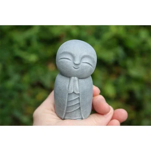 PURELY- Home Outdoor Garden Decoration Buddha Statue Little Jizo Resin Craft Sculpture