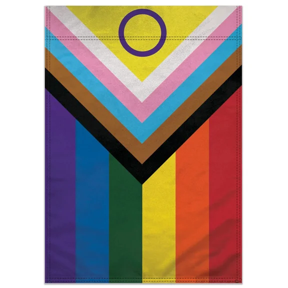 PURELY- Inclusive Pride 12X18In Pride Garden Flag Lgbtq Rainbow Outdoor Yard Home Decor