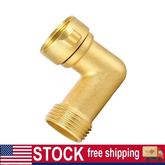PURELY- Industrial Garden Hose Elbow Connector 90 Degree Brass Hose Elbow Fitting